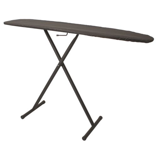 Tabla de Planchar Hospitality 1 Source, Patas en T, Tamaño Completo, 53" x 14", Almohadilla y Funda en Negro Carbón